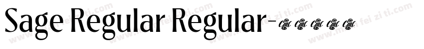 Sage Regular Regular字体转换